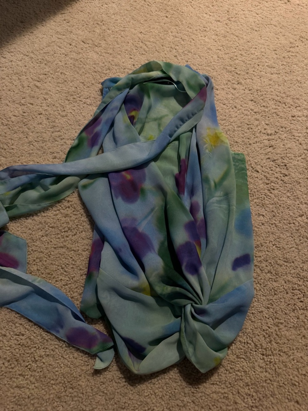Zara top with neck tie